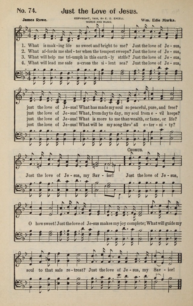 The New Praiseworthy: for the Church and Sunday School page 74