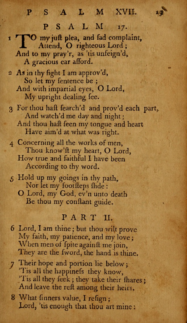 The Psalms of David: with hymns and spiritual songs: also, the catechism, confession of faith, and liturgy of the Reformed Church in the Netherlands page 19