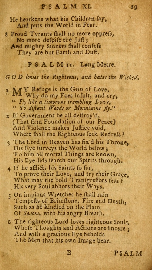 The Psalms of David: imitated in the language of the New Testament, and applied to the Christian state and worship (27th ed.) page 19