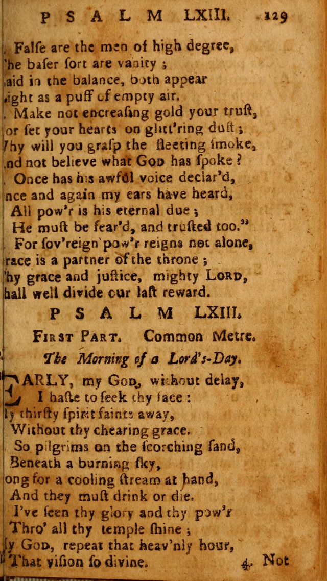 The Psalms of David: imitated in the language of the New Testament, and applied to the Christian state and worship page 129