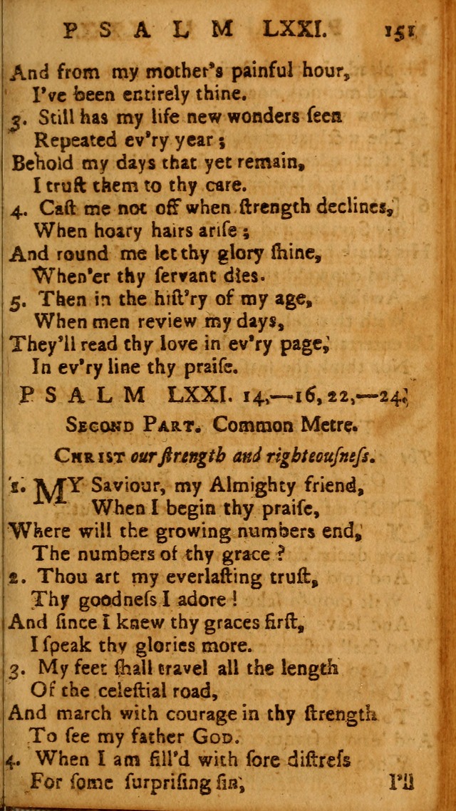The Psalms of David: imitated in the language of the New Testament, and applied to the Christian state and worship page 151