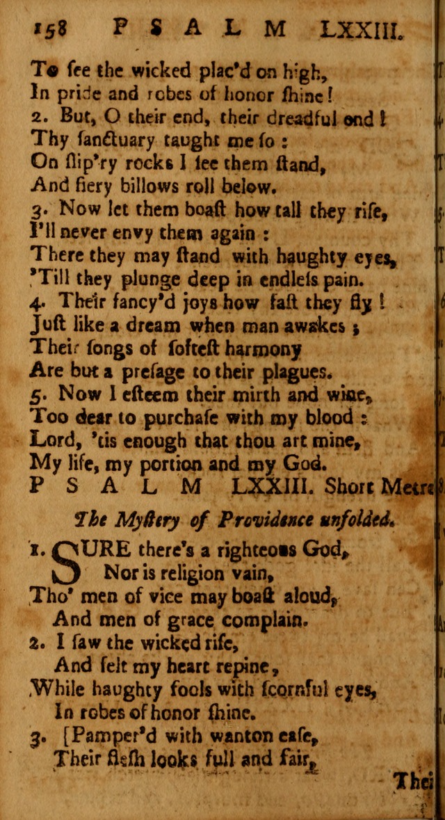 The Psalms of David: imitated in the language of the New Testament, and applied to the Christian state and worship page 158