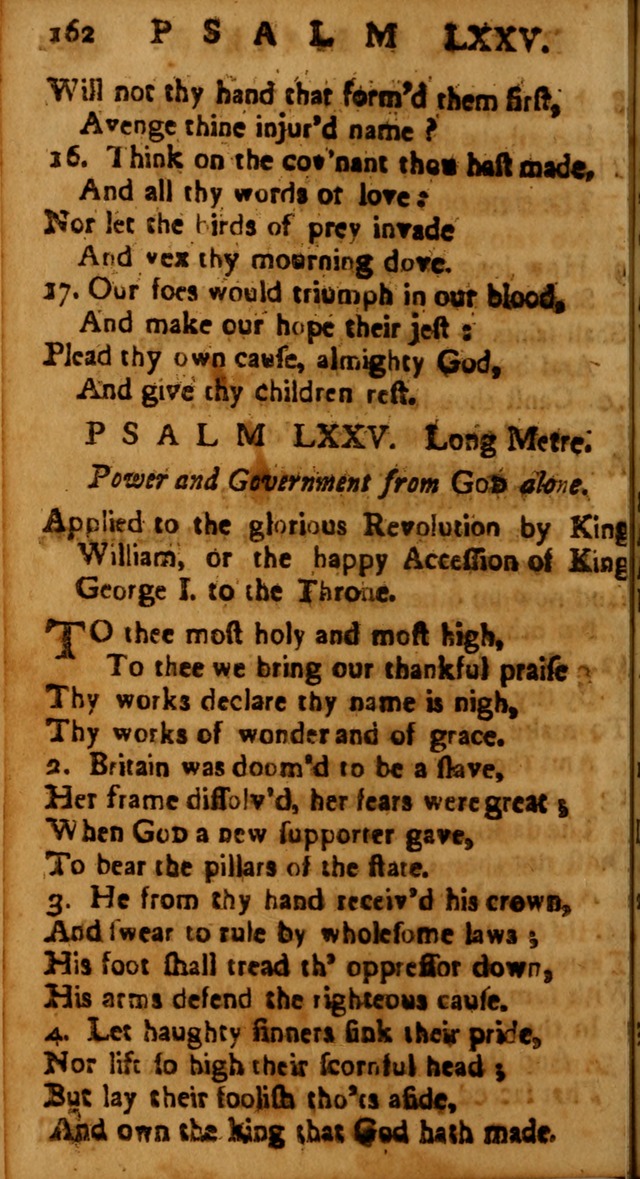 The Psalms of David: imitated in the language of the New Testament, and applied to the Christian state and worship page 162