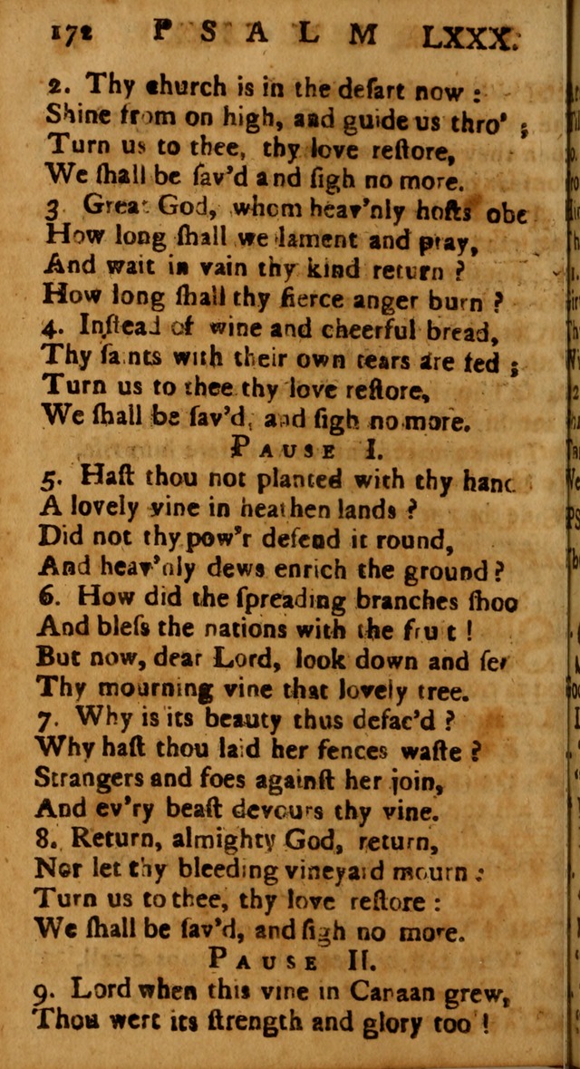 The Psalms of David: imitated in the language of the New Testament, and applied to the Christian state and worship page 172