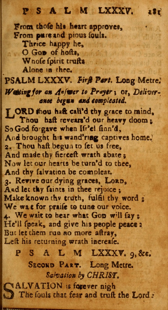 The Psalms of David: imitated in the language of the New Testament, and applied to the Christian state and worship page 181