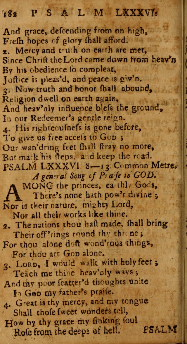 The Psalms of David: imitated in the language of the New Testament, and applied to the Christian state and worship page 182