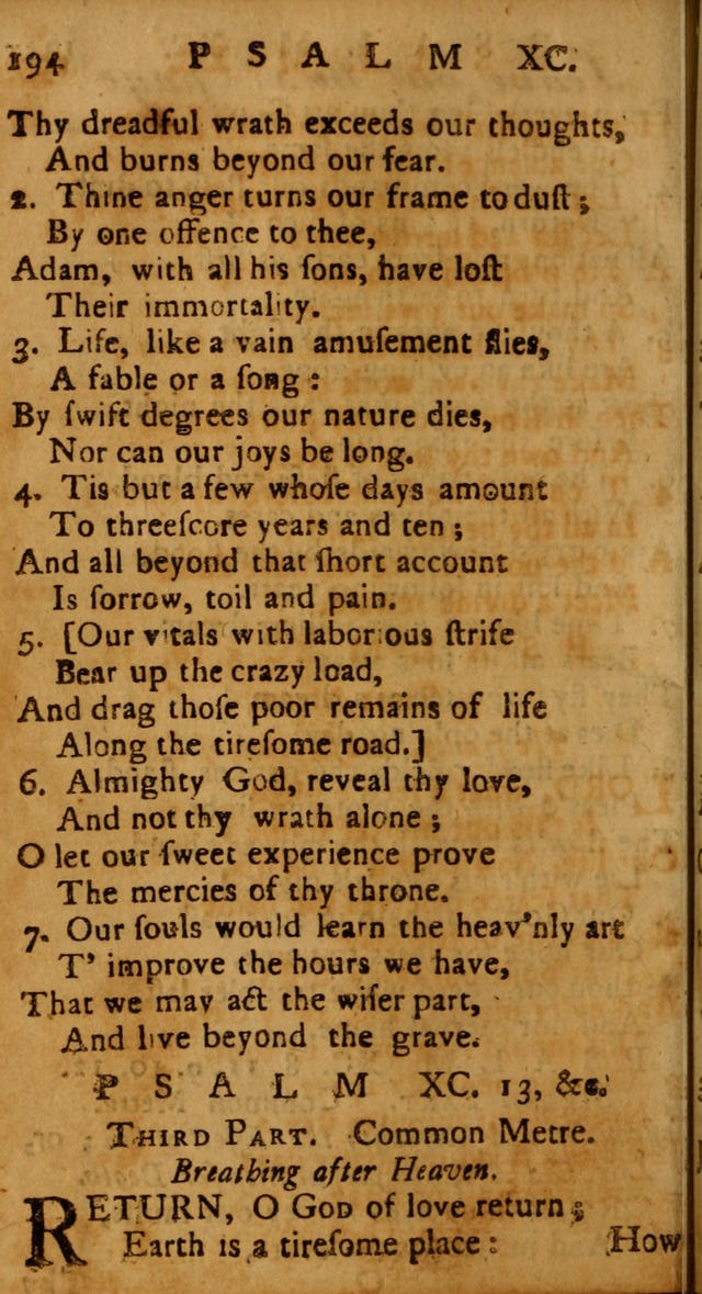 The Psalms of David: imitated in the language of the New Testament, and applied to the Christian state and worship page 194