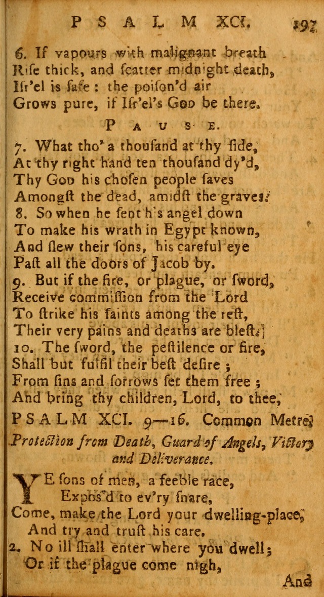 The Psalms of David: imitated in the language of the New Testament, and applied to the Christian state and worship page 197