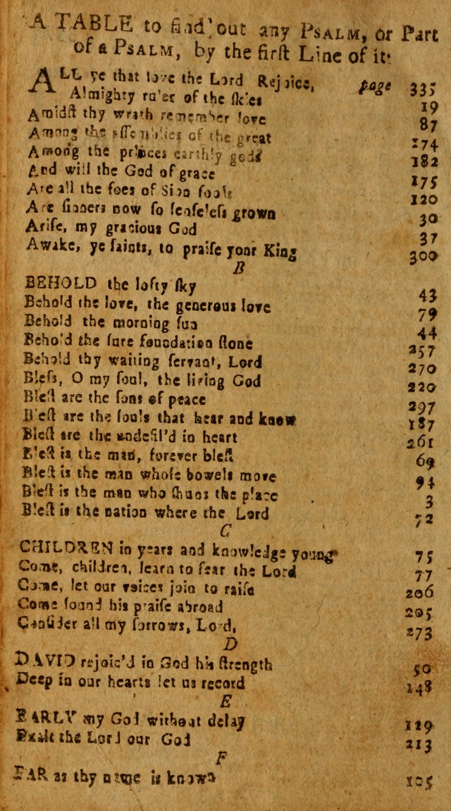 The Psalms of David: imitated in the language of the New Testament, and applied to the Christian state and worship page 338