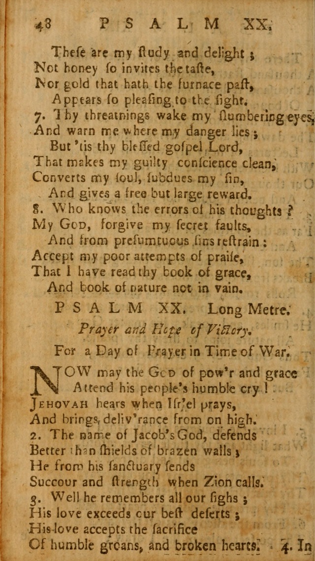 The Psalms of David: imitated in the language of the New Testament, and applied to the Christian state and worship page 48