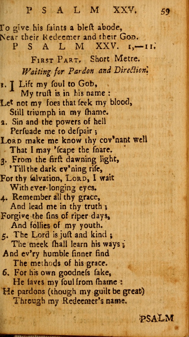 The Psalms of David: imitated in the language of the New Testament, and applied to the Christian state and worship page 59