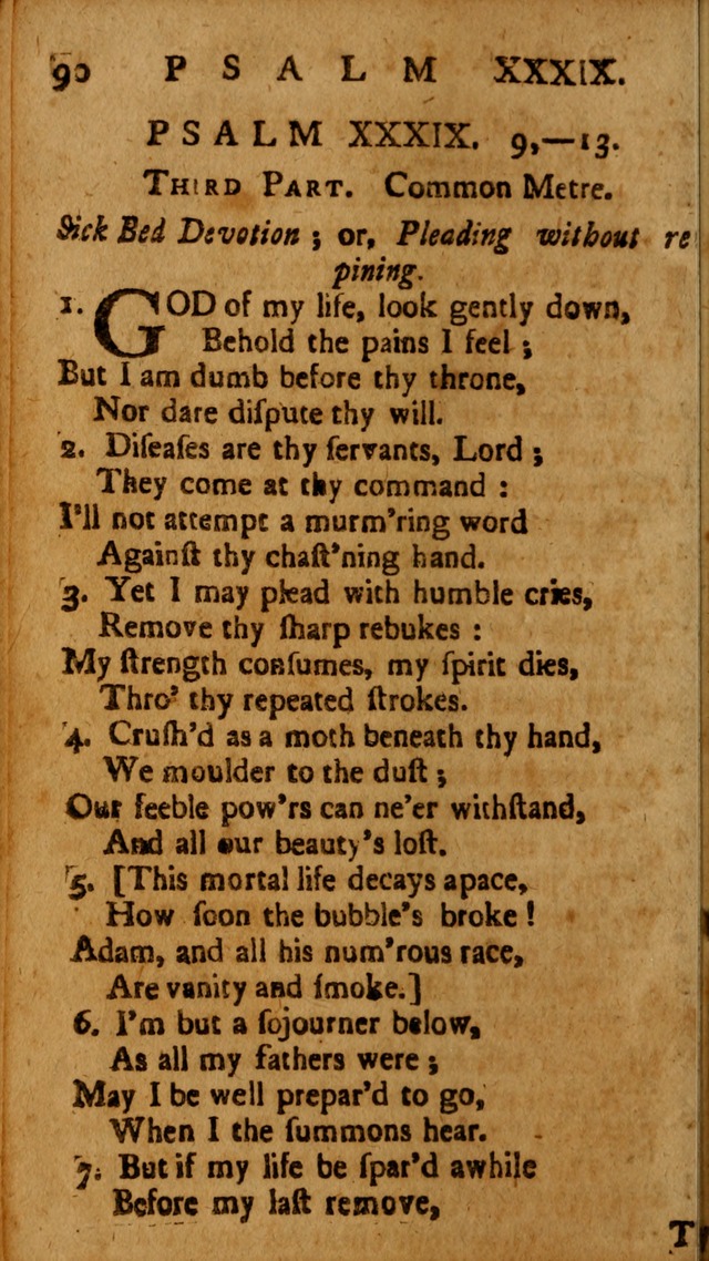 The Psalms of David: imitated in the language of the New Testament, and applied to the Christian state and worship page 90