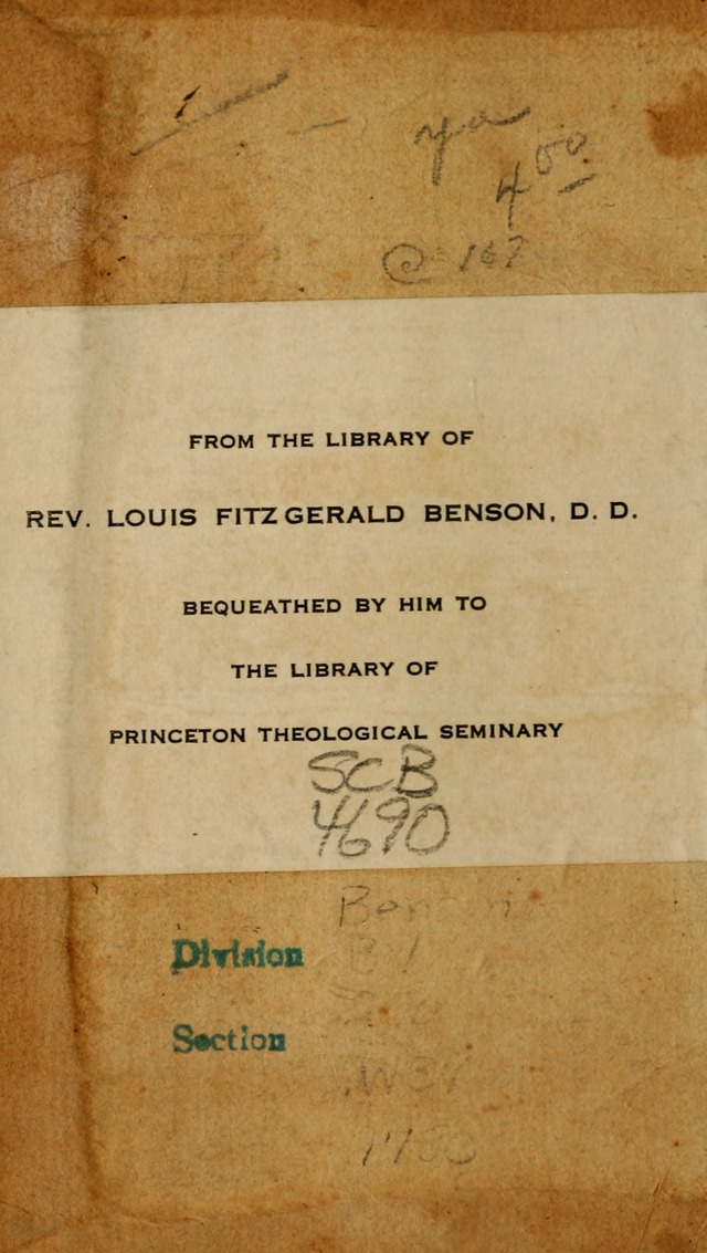 The Psalms of David: imitated in the language of the New Testament, and applied to the Christian state and worship page ii