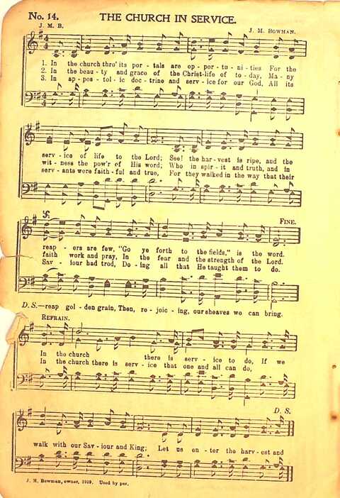 Praise Evangel: for Sunday-schools, revivals, singing-schools, conventions and general use in Christian work and worship page 14