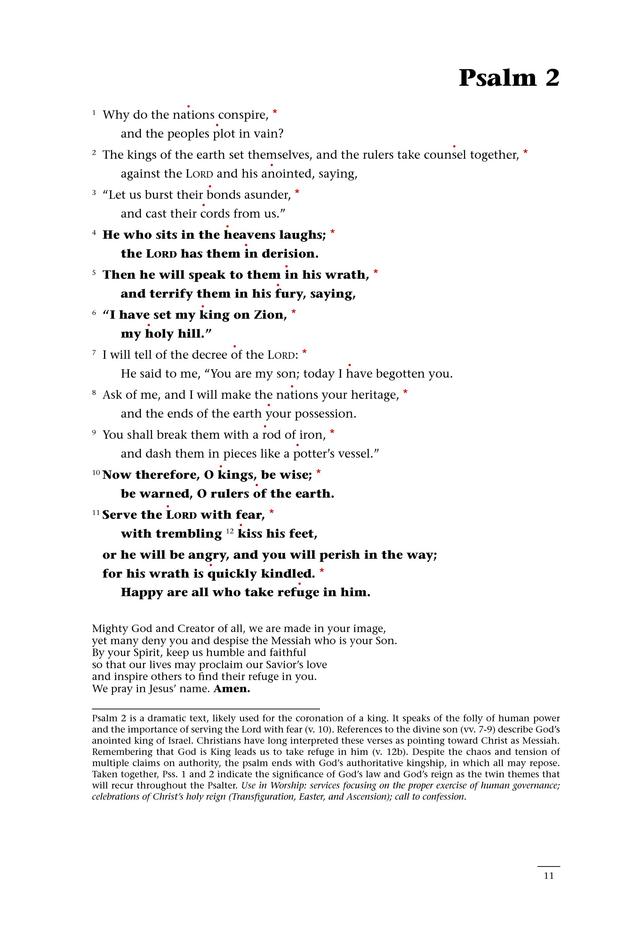 Psalms for All Seasons: a complete Psalter for worship page 11