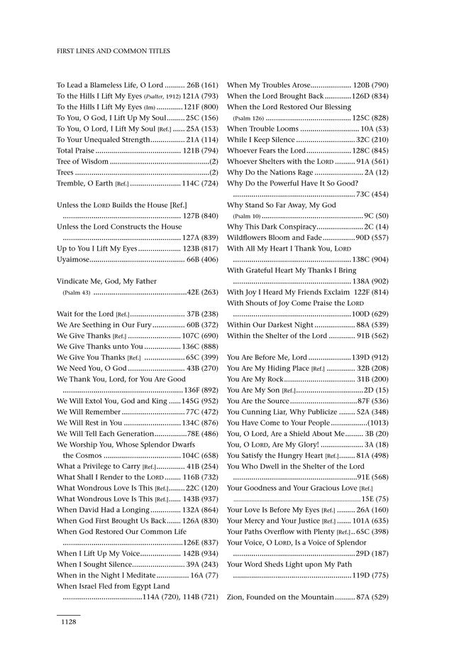 Psalms for All Seasons: a complete Psalter for worship page 1130