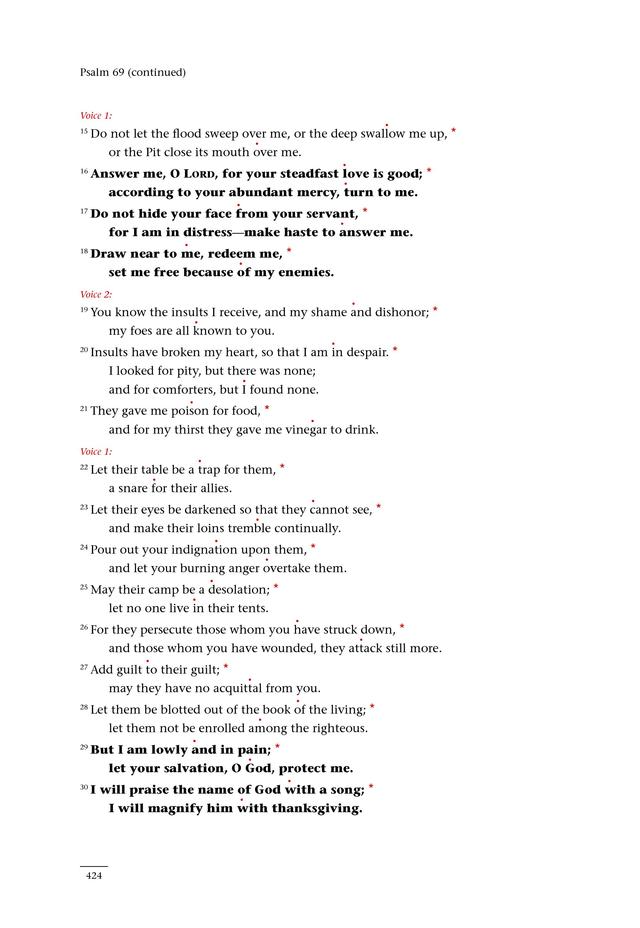 Psalms for All Seasons: a complete Psalter for worship page 425