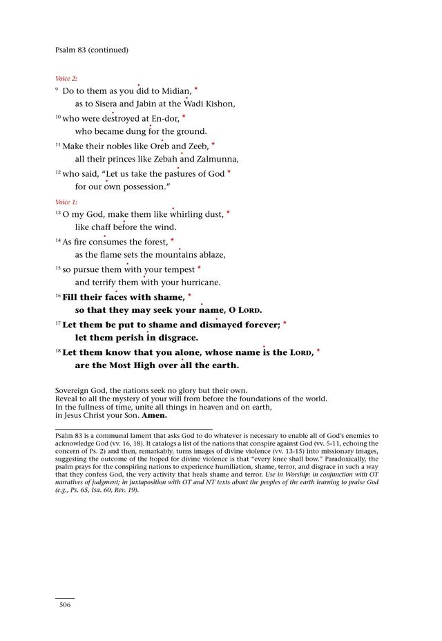 Psalms for All Seasons: a complete Psalter for worship page 507