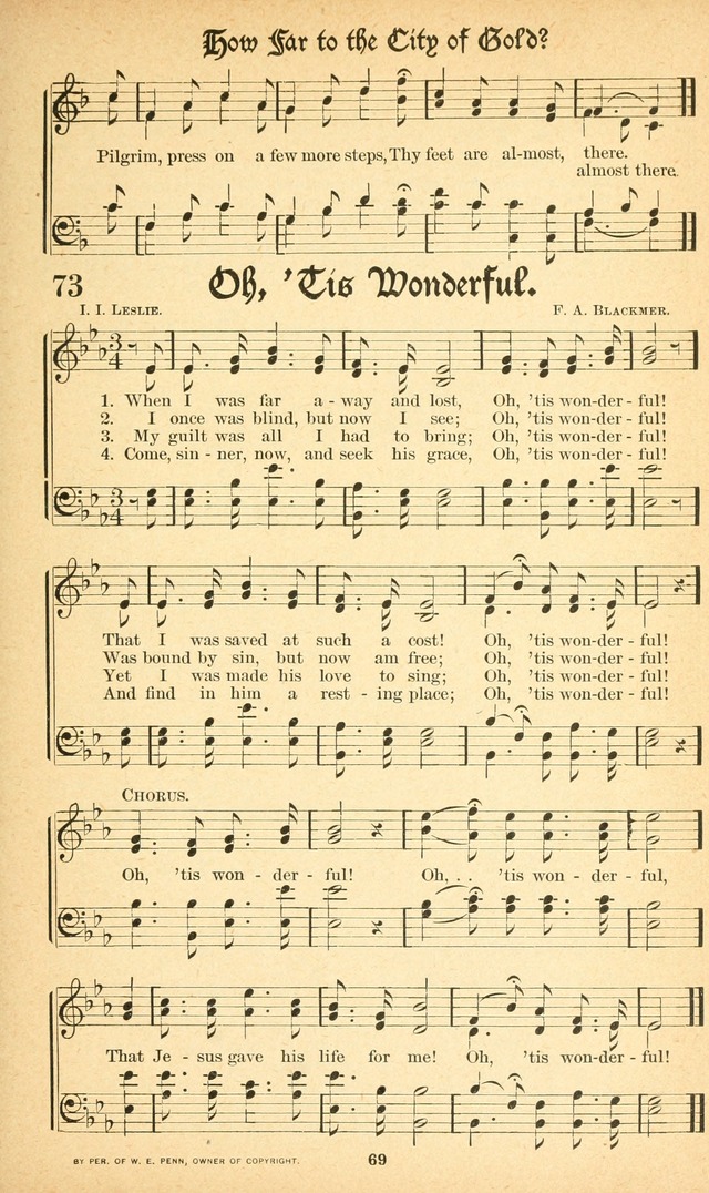 Pentecostal Hymns No. 1: a Winnowed Collection for Evangelistic Services, young people
