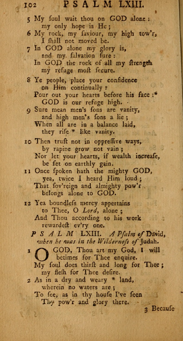 The Psalms Hymns and Spiritual Songs of the Old and New Testament, faithfully translated into English Metre: being the New-England Psalm-Book, revised and improved... (2nd ed.) page 102