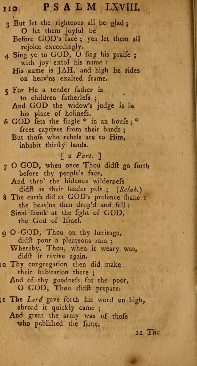 The Psalms Hymns and Spiritual Songs of the Old and New Testament, faithfully translated into English Metre: being the New-England Psalm-Book, revised and improved... (2nd ed.) page 110