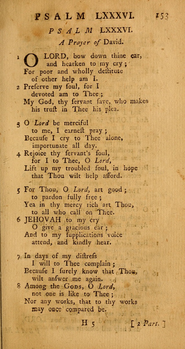 The Psalms Hymns and Spiritual Songs of the Old and New Testament, faithfully translated into English Metre: being the New-England Psalm-Book, revised and improved... (2nd ed.) page 153