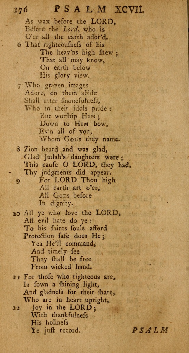 The Psalms Hymns and Spiritual Songs of the Old and New Testament, faithfully translated into English Metre: being the New-England Psalm-Book, revised and improved... (2nd ed.) page 176