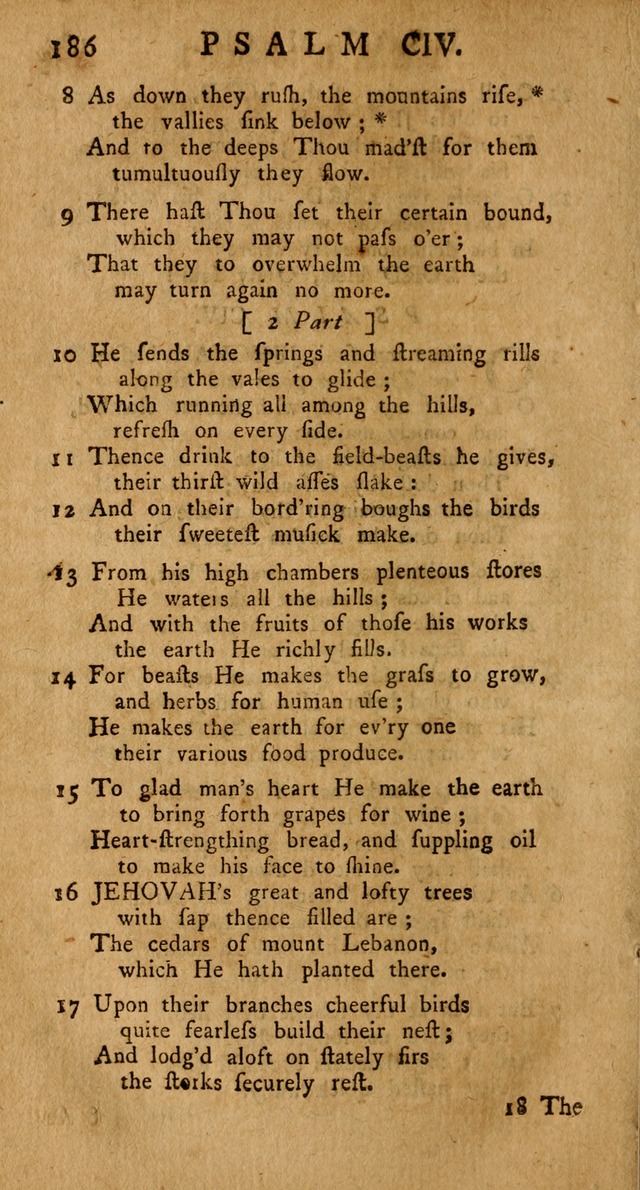 The Psalms Hymns and Spiritual Songs of the Old and New Testament, faithfully translated into English Metre: being the New-England Psalm-Book, revised and improved... (2nd ed.) page 186
