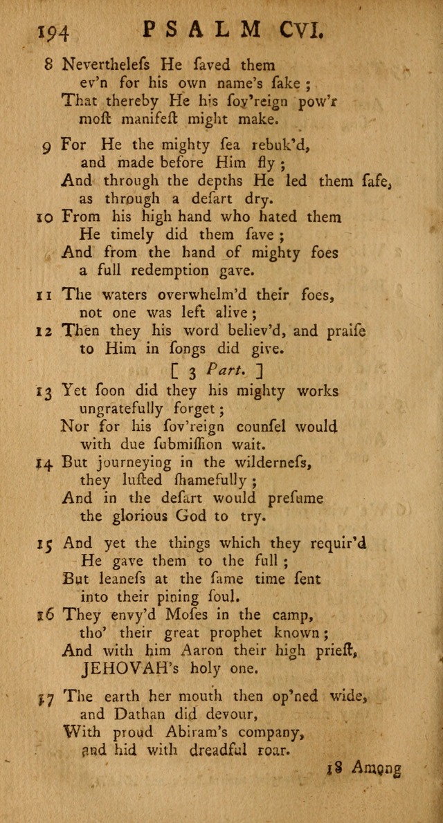 The Psalms Hymns and Spiritual Songs of the Old and New Testament, faithfully translated into English Metre: being the New-England Psalm-Book, revised and improved... (2nd ed.) page 194