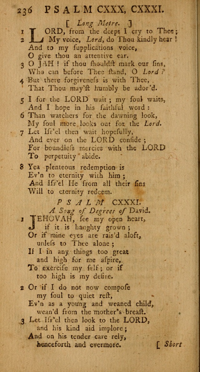 The Psalms Hymns and Spiritual Songs of the Old and New Testament, faithfully translated into English Metre: being the New-England Psalm-Book, revised and improved... (2nd ed.) page 236