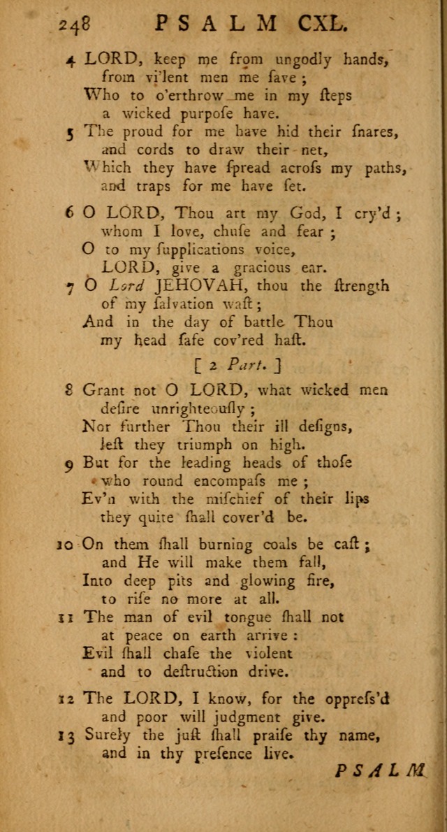 The Psalms Hymns and Spiritual Songs of the Old and New Testament, faithfully translated into English Metre: being the New-England Psalm-Book, revised and improved... (2nd ed.) page 248