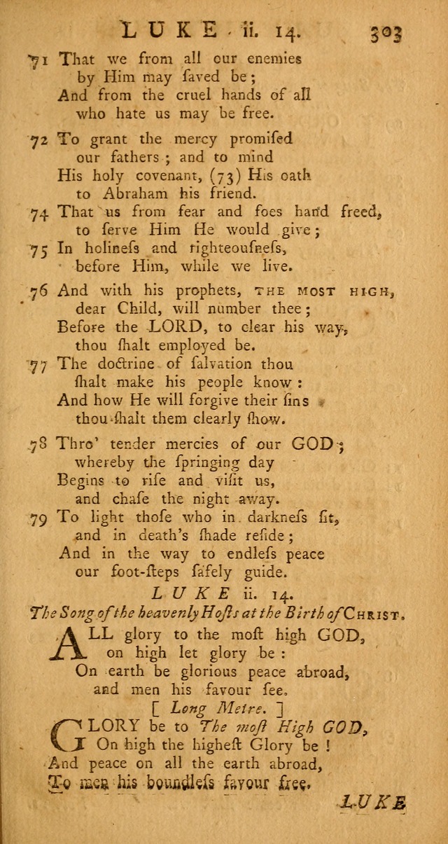 The Psalms Hymns and Spiritual Songs of the Old and New Testament, faithfully translated into English Metre: being the New-England Psalm-Book, revised and improved... (2nd ed.) page 303