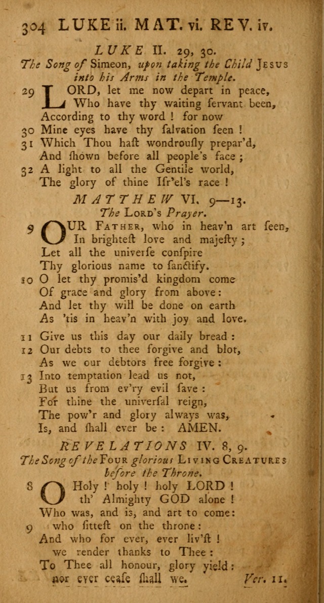The Psalms Hymns and Spiritual Songs of the Old and New Testament, faithfully translated into English Metre: being the New-England Psalm-Book, revised and improved... (2nd ed.) page 304