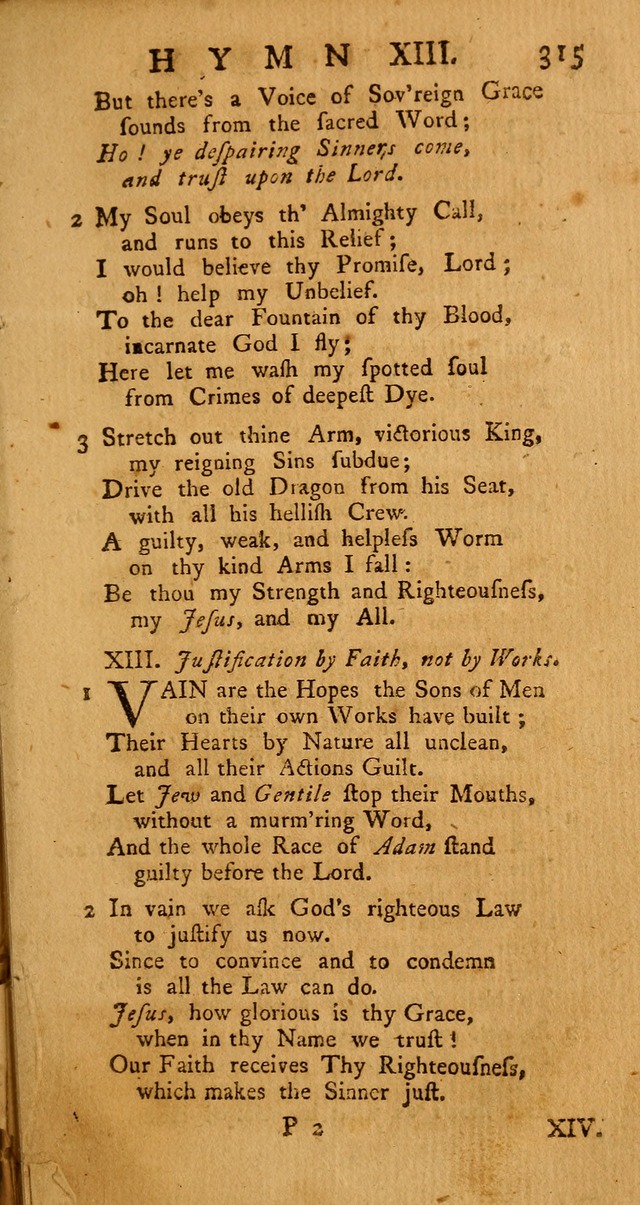 The Psalms Hymns and Spiritual Songs of the Old and New Testament, faithfully translated into English Metre: being the New-England Psalm-Book, revised and improved... (2nd ed.) page 315