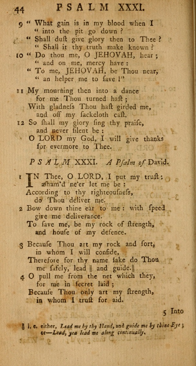The Psalms Hymns and Spiritual Songs of the Old and New Testament, faithfully translated into English Metre: being the New-England Psalm-Book, revised and improved... (2nd ed.) page 44
