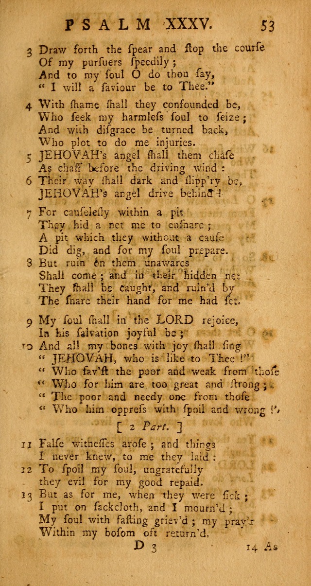 The Psalms Hymns and Spiritual Songs of the Old and New Testament, faithfully translated into English Metre: being the New-England Psalm-Book, revised and improved... (2nd ed.) page 53