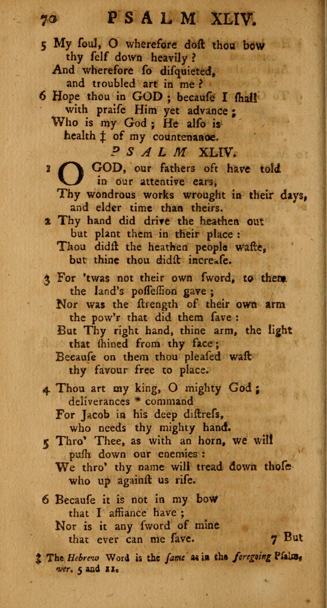 The Psalms Hymns and Spiritual Songs of the Old and New Testament, faithfully translated into English Metre: being the New-England Psalm-Book, revised and improved... (2nd ed.) page 70