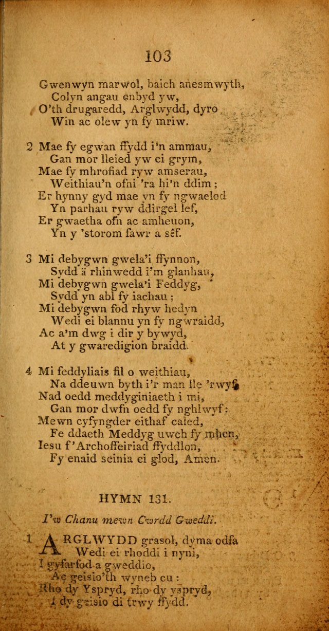 Pigion o Hymnau page 103