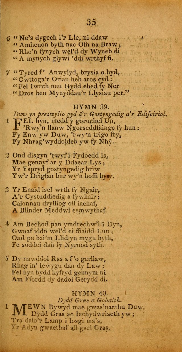 Pigion o Hymnau page 35