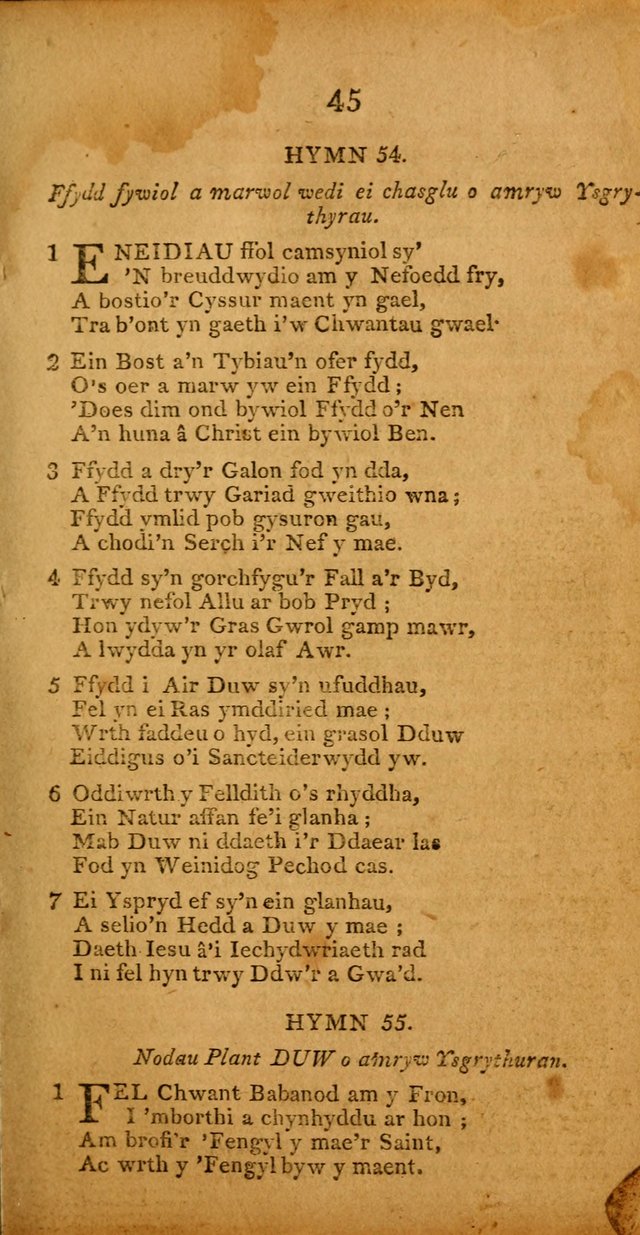 Pigion o Hymnau page 45