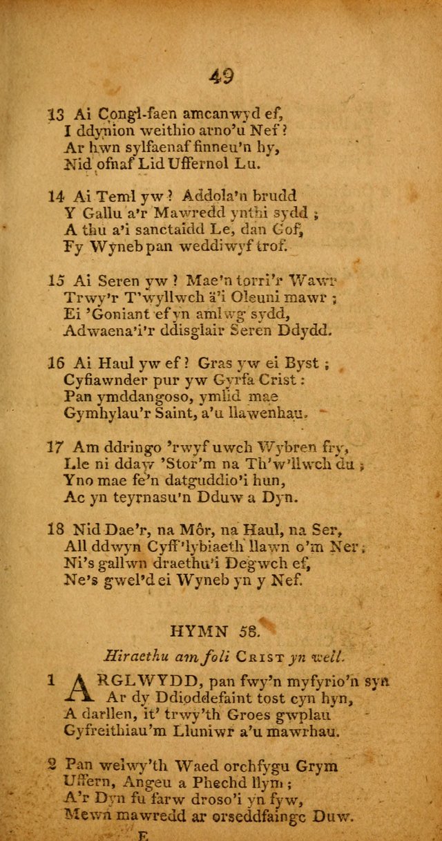 Pigion o Hymnau page 49