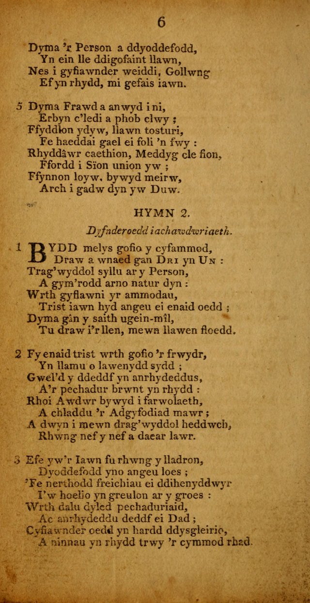 Pigion o Hymnau page 6