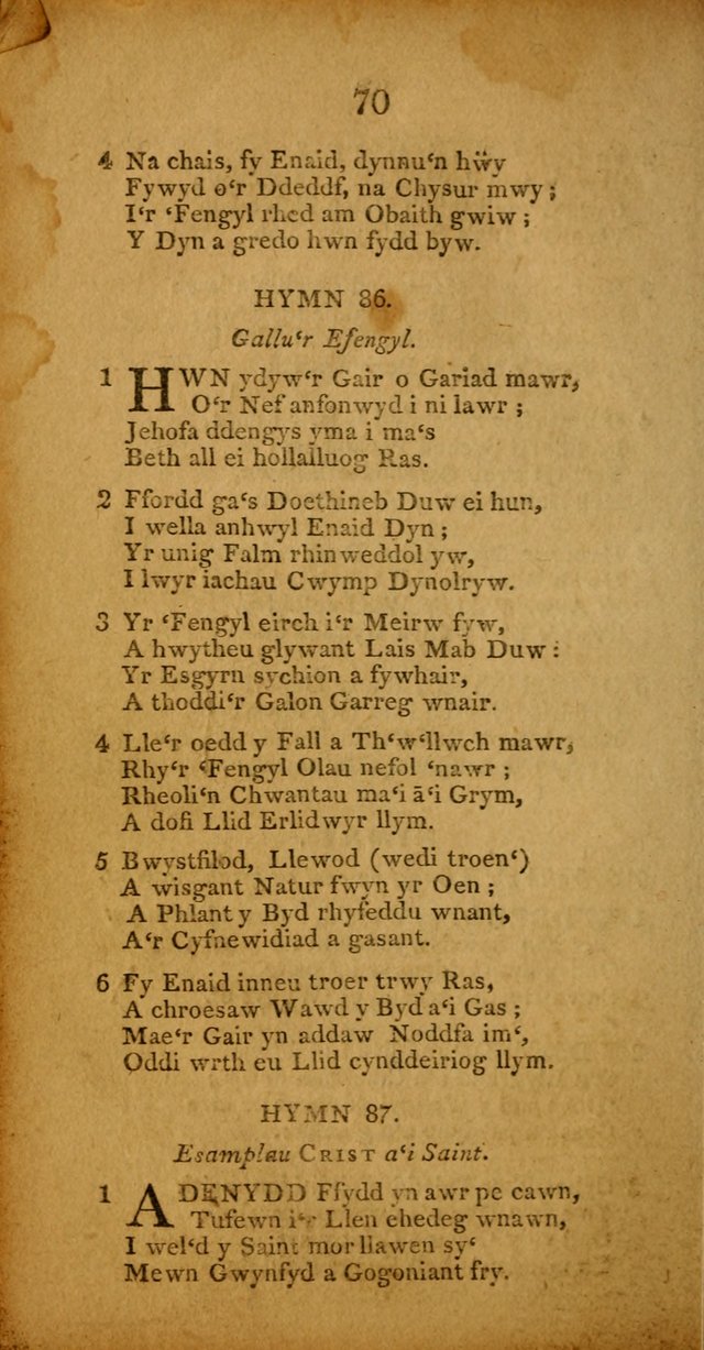 Pigion o Hymnau page 70