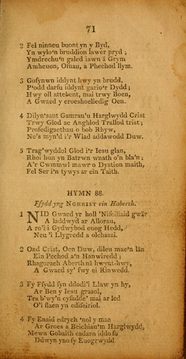 Pigion o Hymnau page 71
