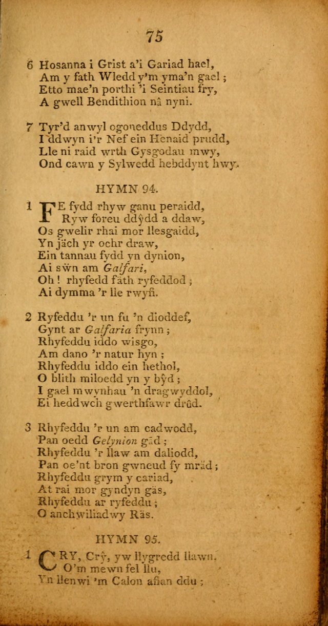 Pigion o Hymnau page 75