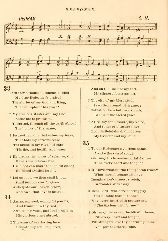 The Presbyterian Hymnal page 22