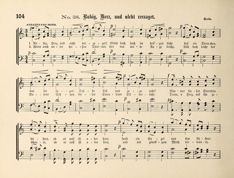 Polyhymnia: Sammlung christlich-religiöser Gesänge, für Gemischten Kirchen-Chor page 104