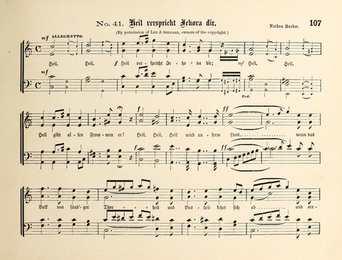 Polyhymnia: Sammlung christlich-religiöser Gesänge, für Gemischten Kirchen-Chor page 107