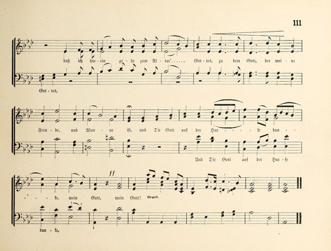 Polyhymnia: Sammlung christlich-religiöser Gesänge, für Gemischten Kirchen-Chor page 111