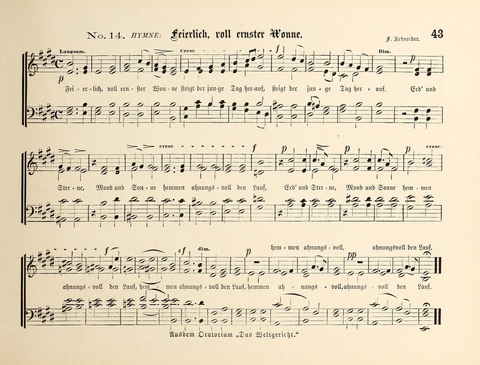Polyhymnia: Sammlung christlich-religiöser Gesänge, für Gemischten Kirchen-Chor page 43